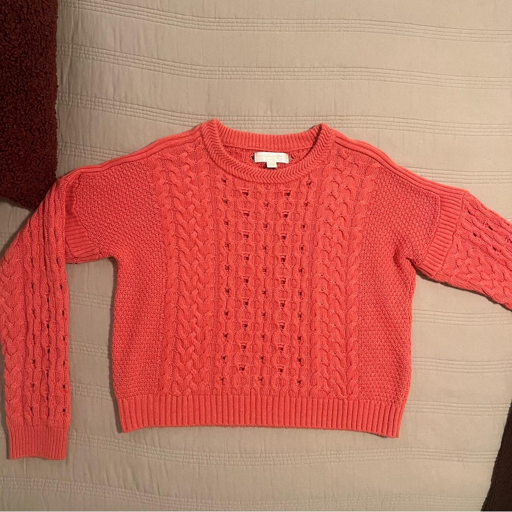 Spiritual Gangster Coral Cable Knit Sweater - Picture 6 of 6